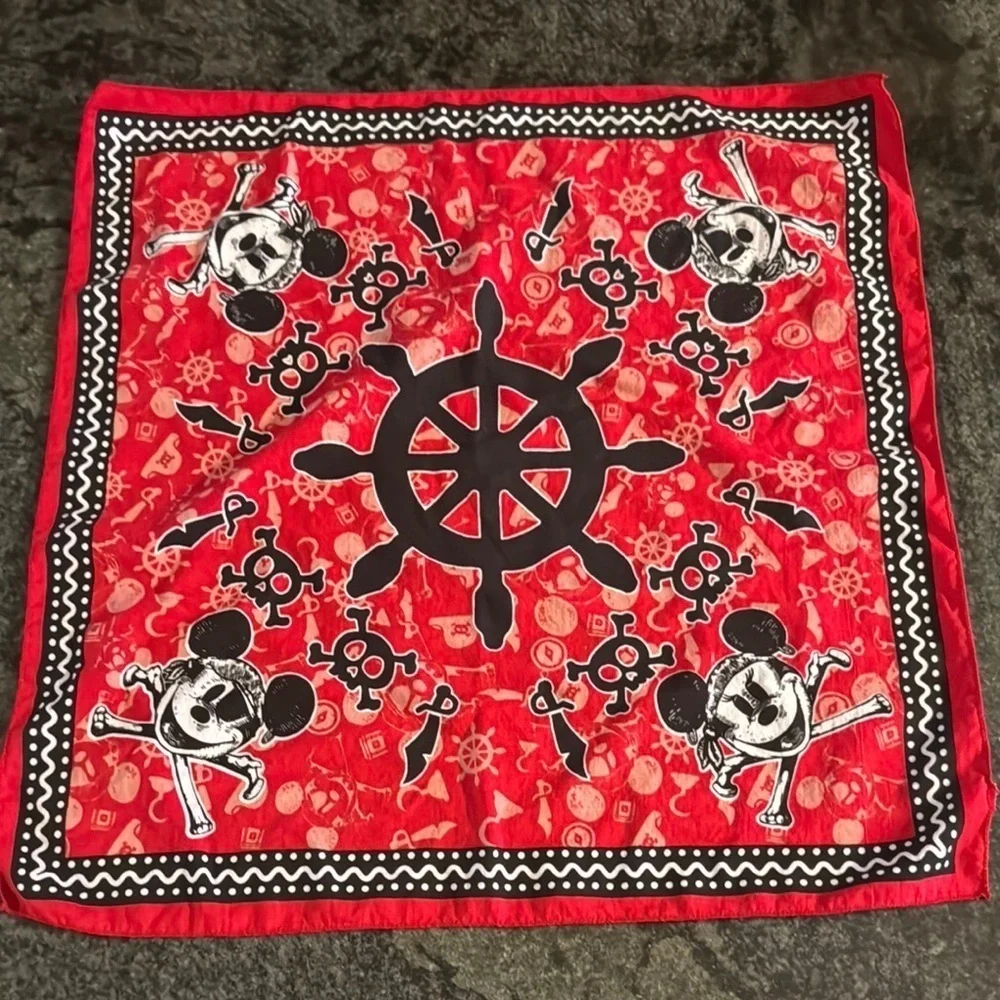 Disney Red Pirate Mickey Mouse Bandana